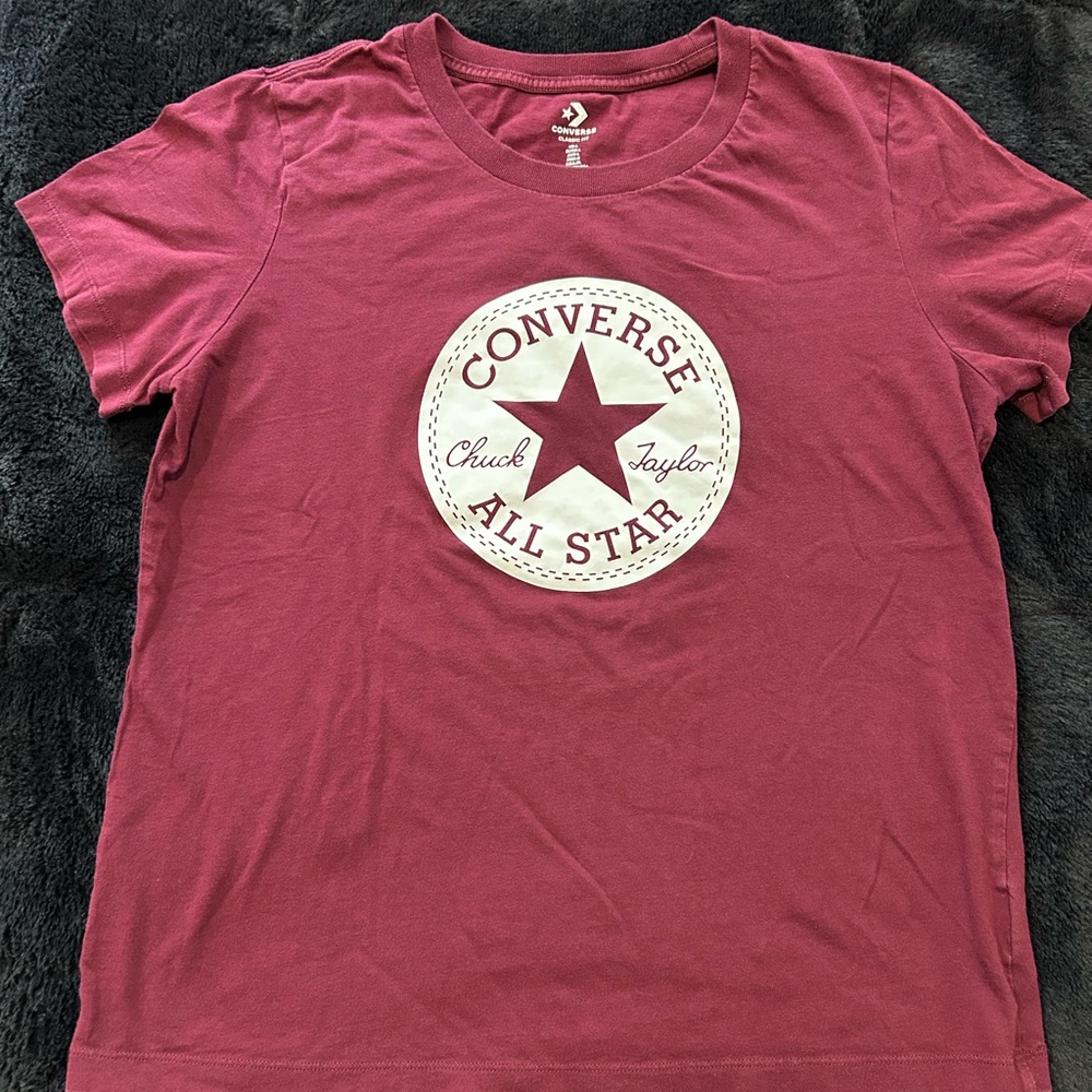 Converse Women's Maroon Graphic Tee